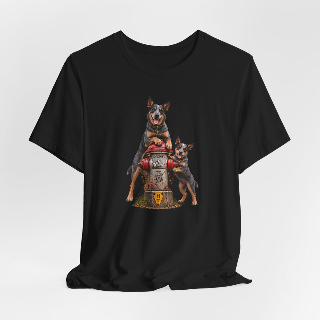 Sydney Fire Hydrant — Australian Cattle Dog Unisex Graphic T-Shirt