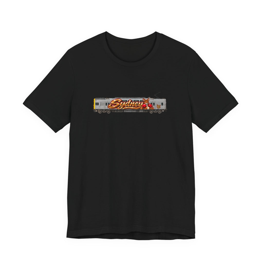 Sydney Graffiti Train Tee — Unisex Retro Graphic T‑Shirt