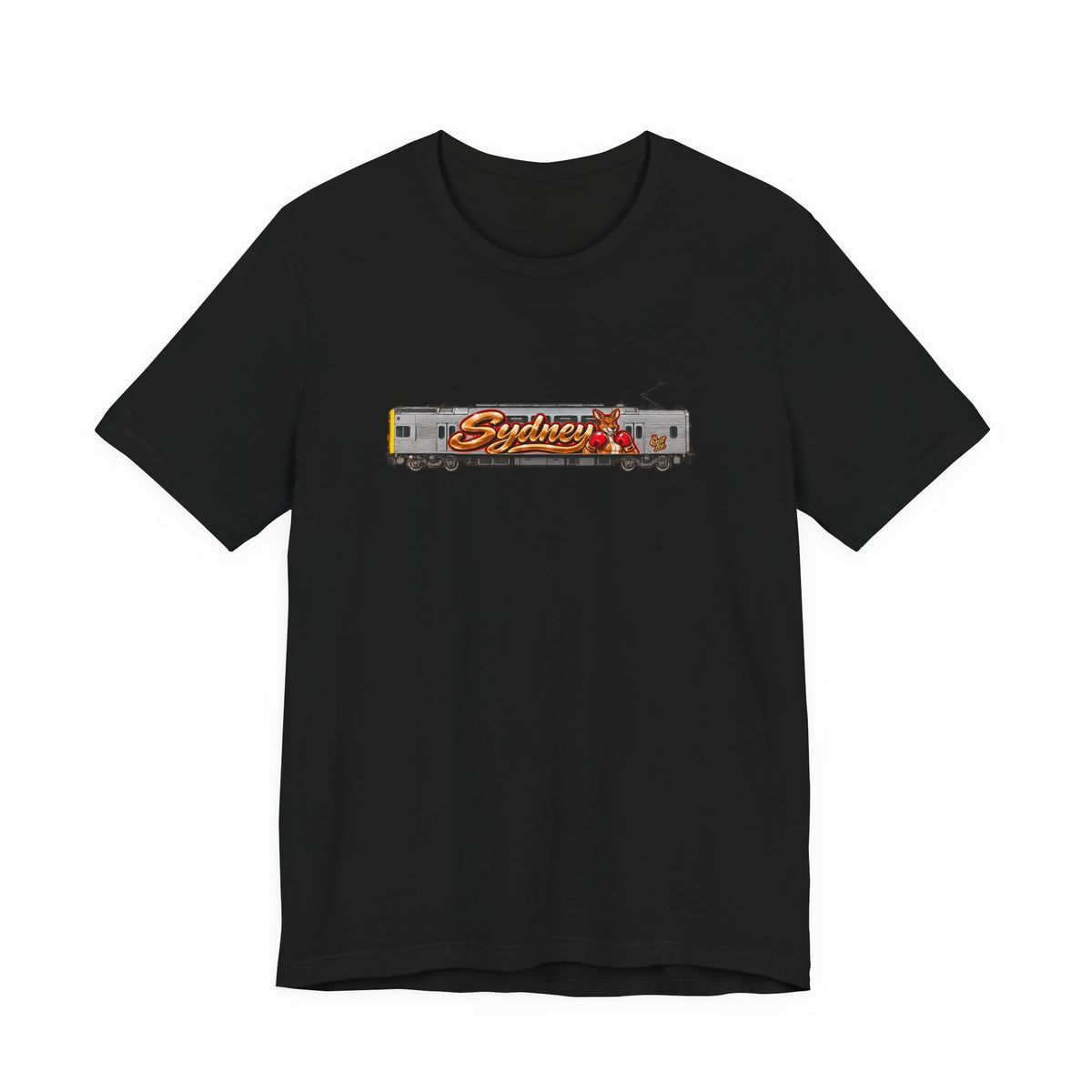 Sydney Graffiti Train Tee — Unisex Retro Graphic T‑Shirt