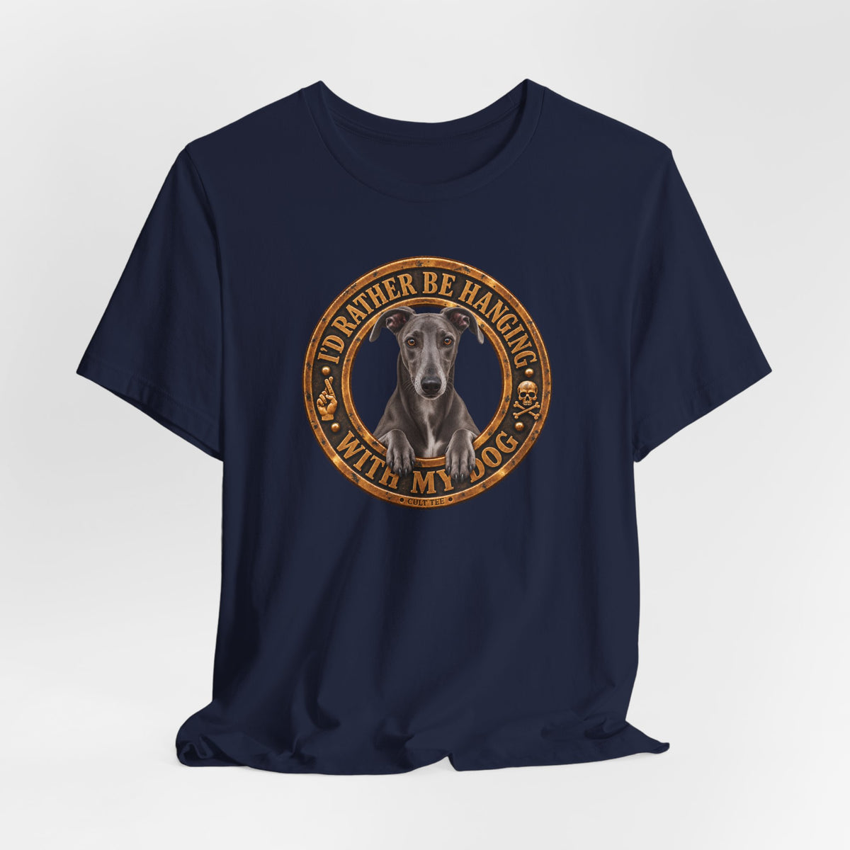 Greyhound 'I'd Rather Be With My Dog' - Unisex Graphic T-Shirt