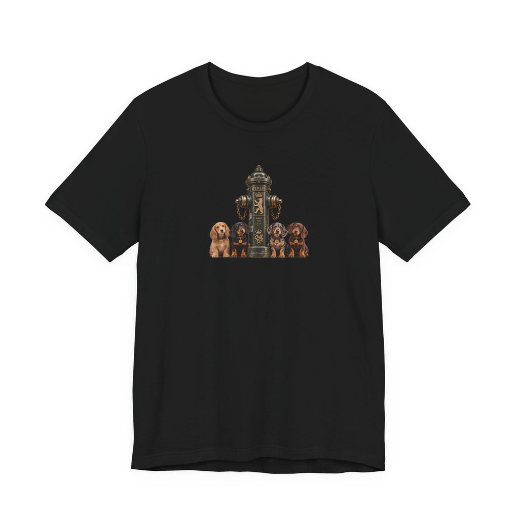 Berlin Fire Hydrant - Dachshund Unisex Softstyle T-Shirt