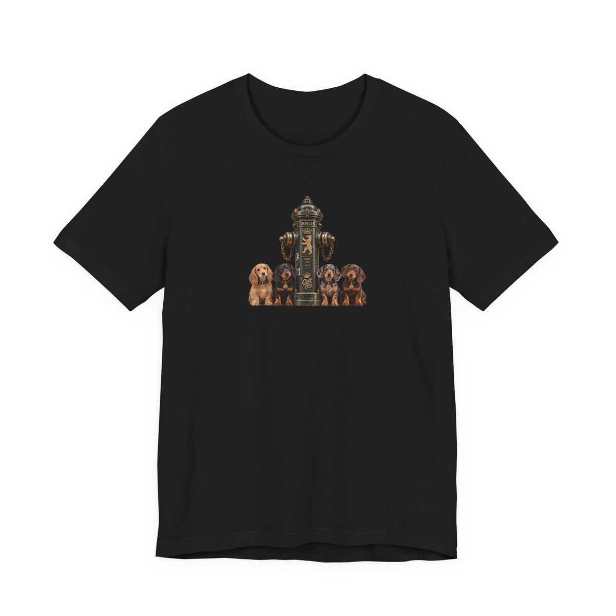 Berlin Fire Hydrant - Dachshund Unisex Softstyle T-Shirt
