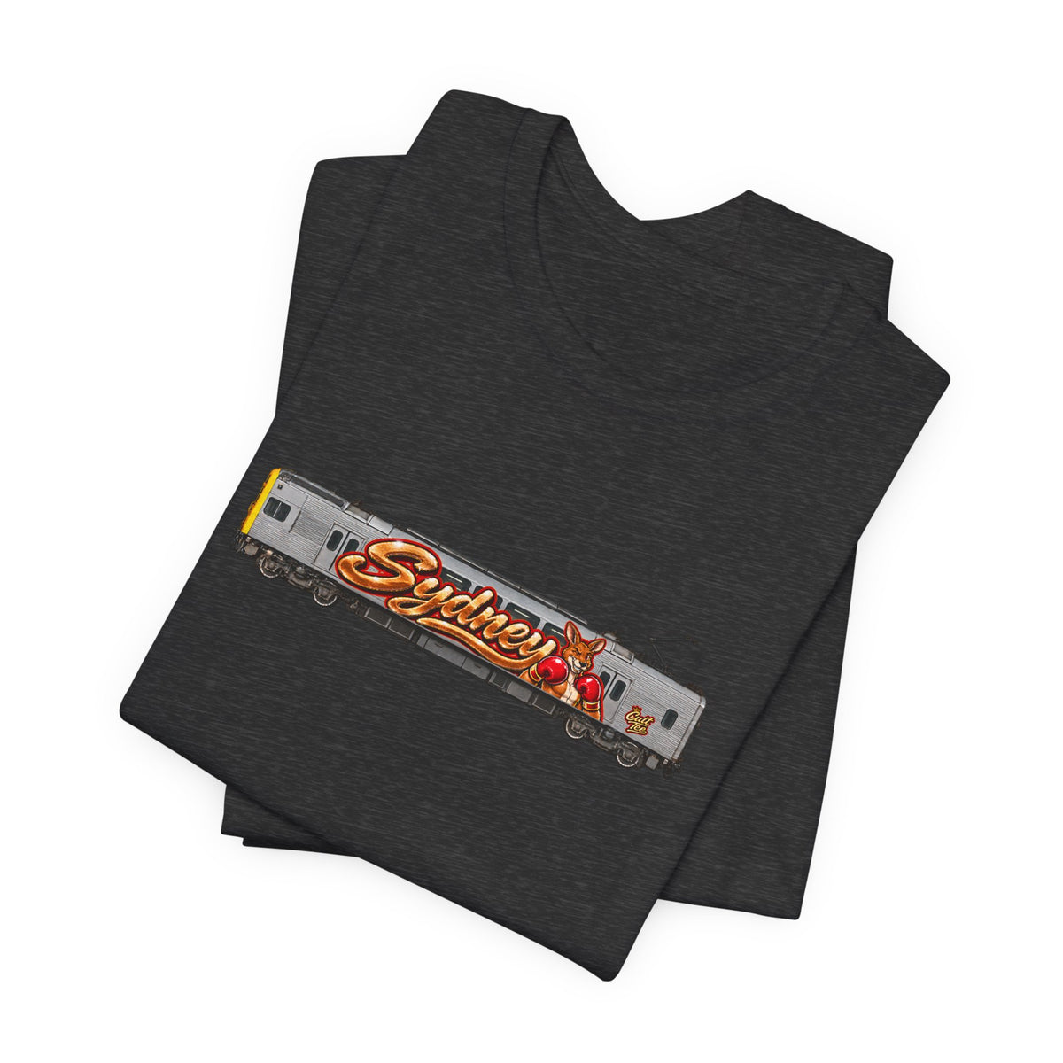 Sydney Graffiti Train Tee — Unisex Retro Graphic T‑Shirt