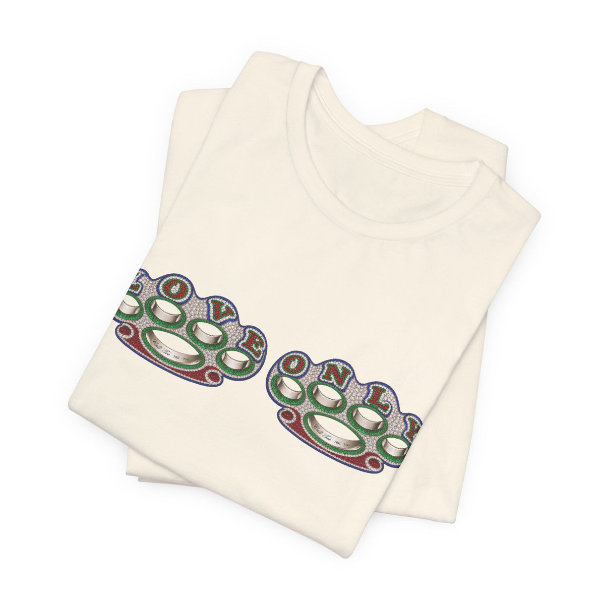 Brass Knuckles Graphic Tee — Retro Streetwear Short Sleeve Shirt