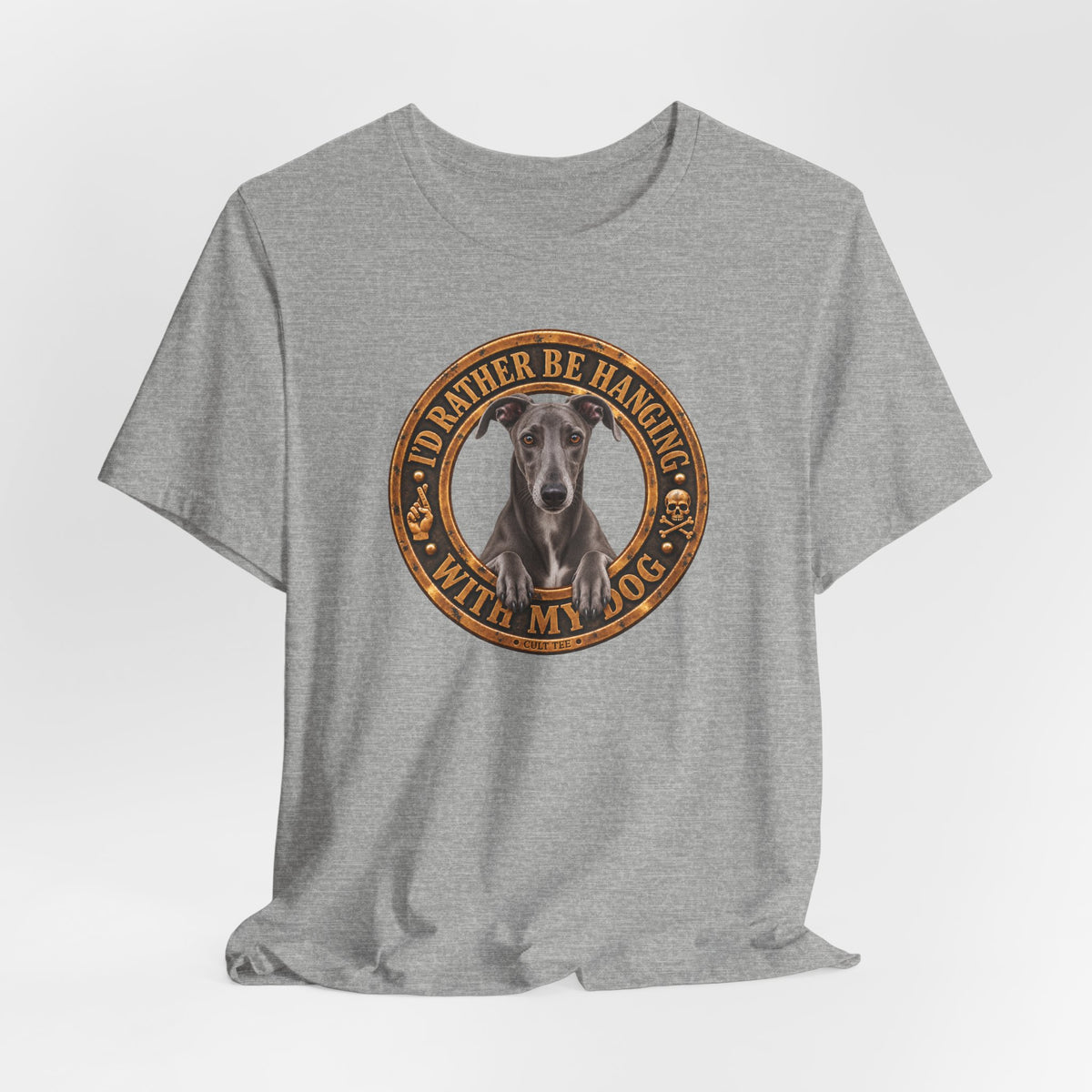Greyhound 'I'd Rather Be With My Dog' - Unisex Graphic T-Shirt