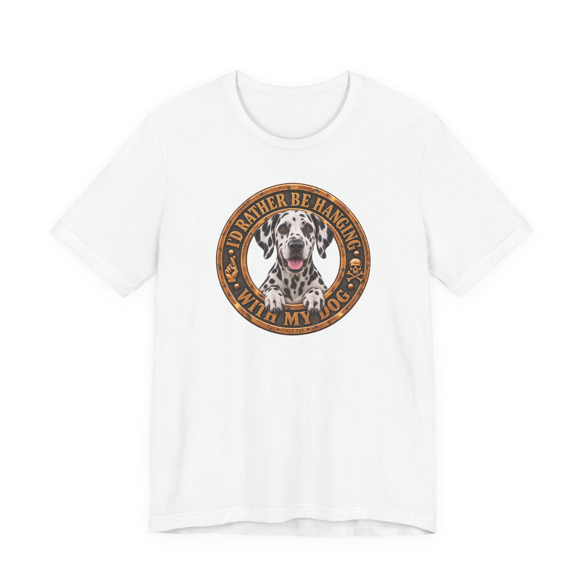 Dalmatian "I'd Rather Be Hanging With My Dog" T-Shirt — Unisex Graphic Tee