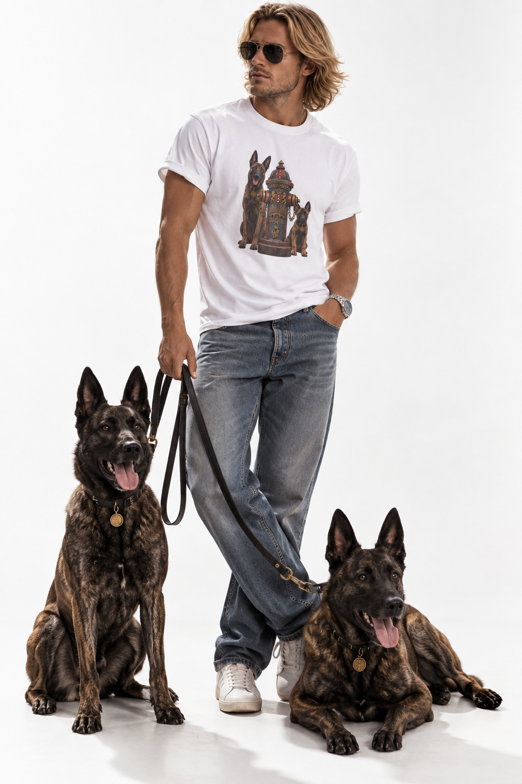 Amsterdam Fire Hydrant - Dutch Shepherd Unisex T-Shirt