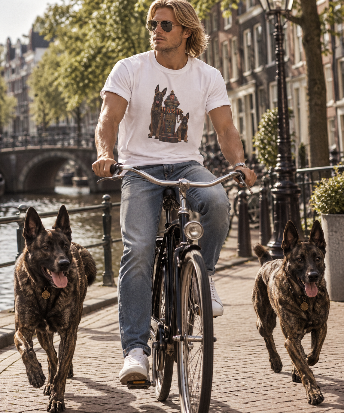 Amsterdam Fire Hydrant - Dutch Shepherd Unisex T-Shirt
