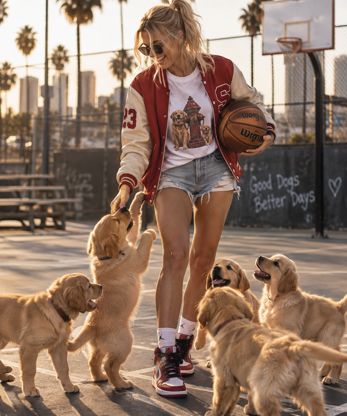 San Francisco Fire Hydrant - Golden Retriever Unisex T-Shirt