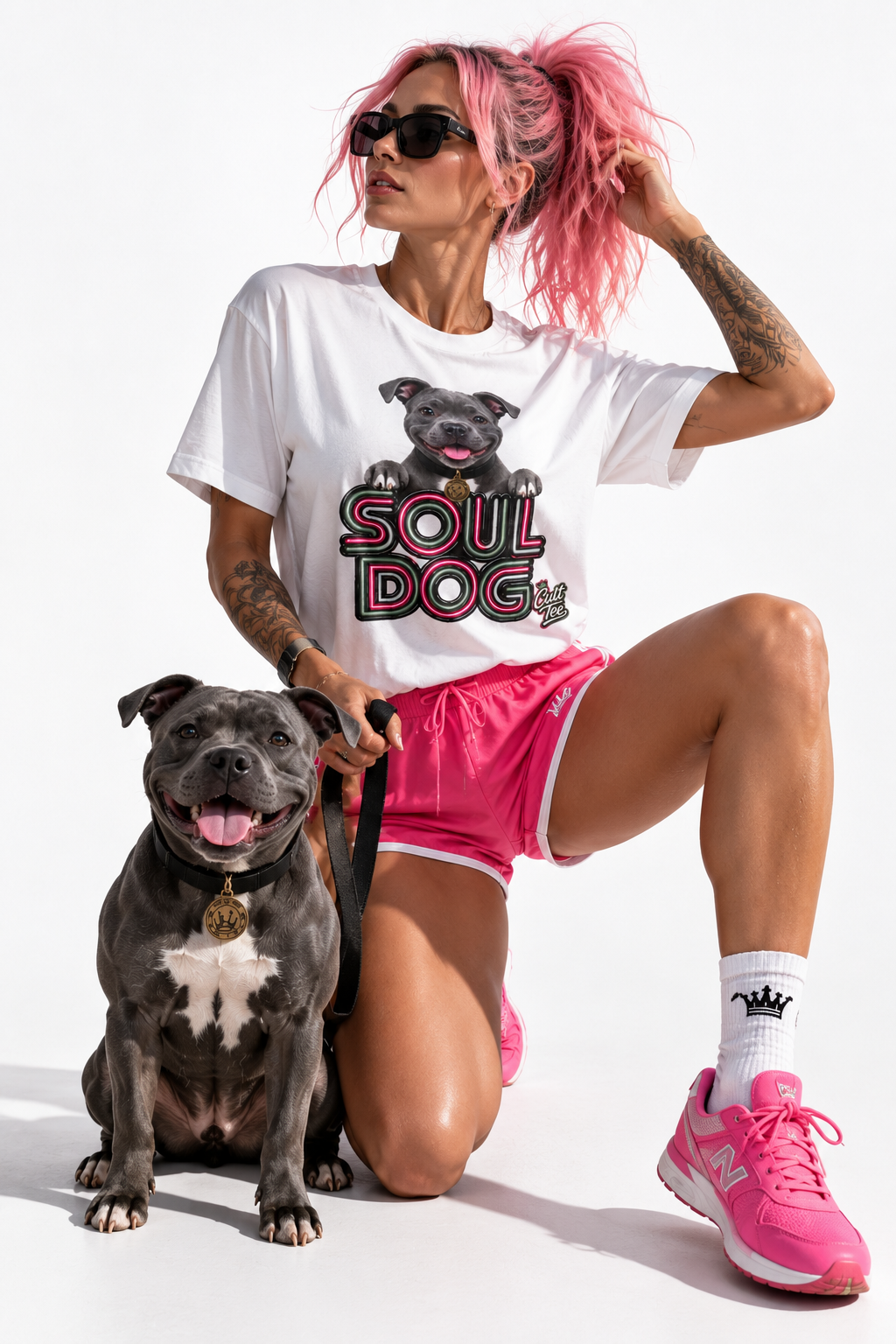 Soul Dog Staffordshire Bull Terrier Puppy - Unisex Graphic T-Shirt