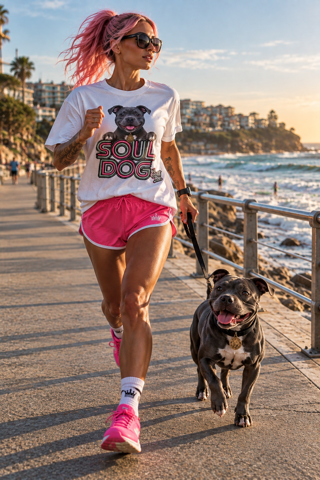 Soul Dog Staffordshire Bull Terrier Puppy - Unisex Graphic T-Shirt