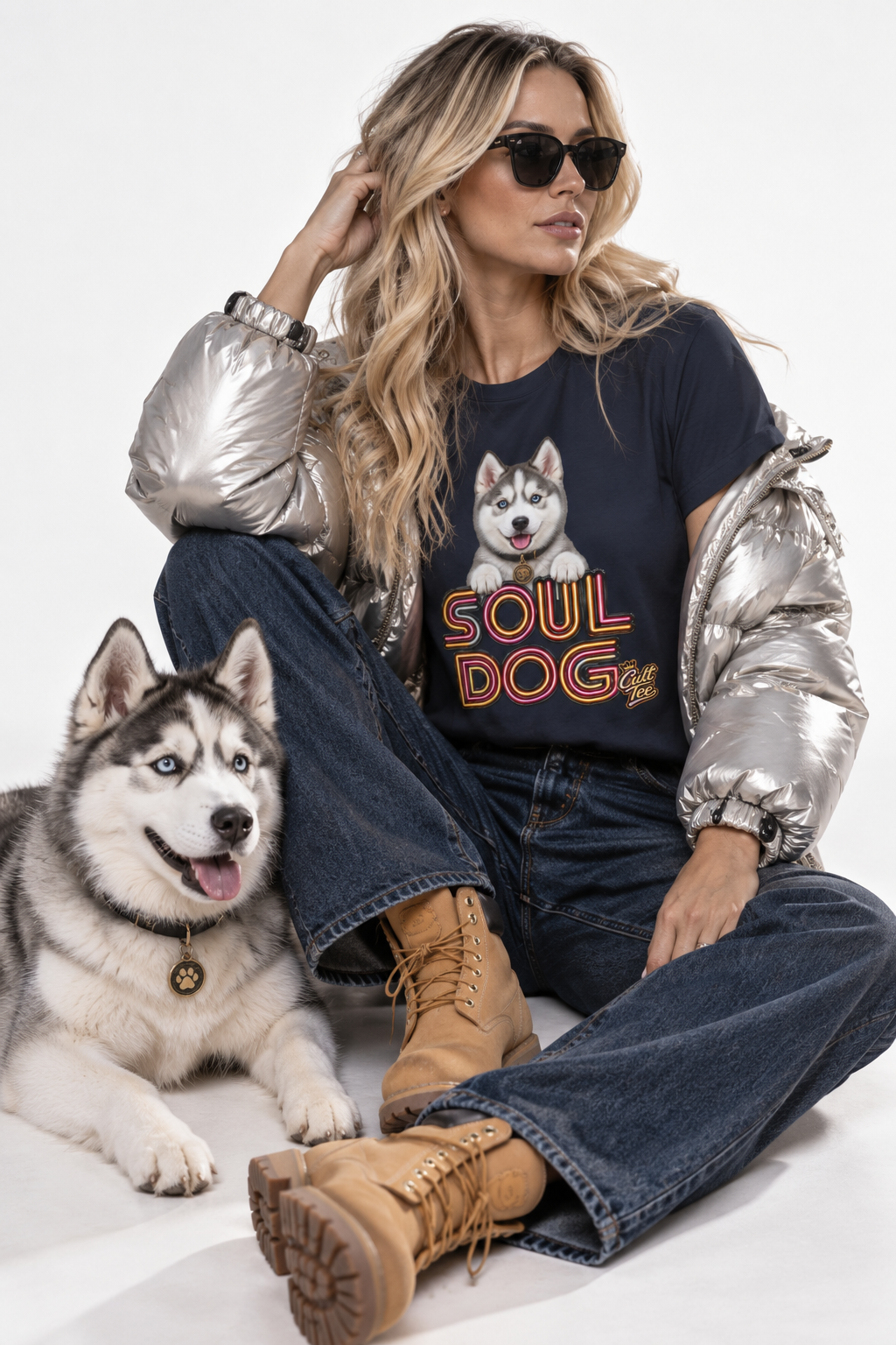 Soul Dog Husky Puppy — Unisex Graphic T-Shirt