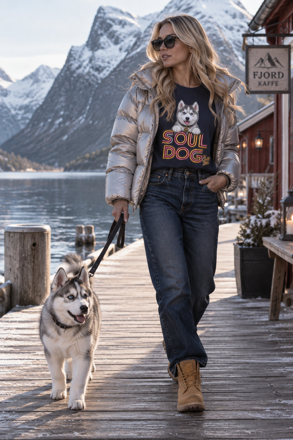 Soul Dog Husky Puppy — Unisex Graphic T-Shirt