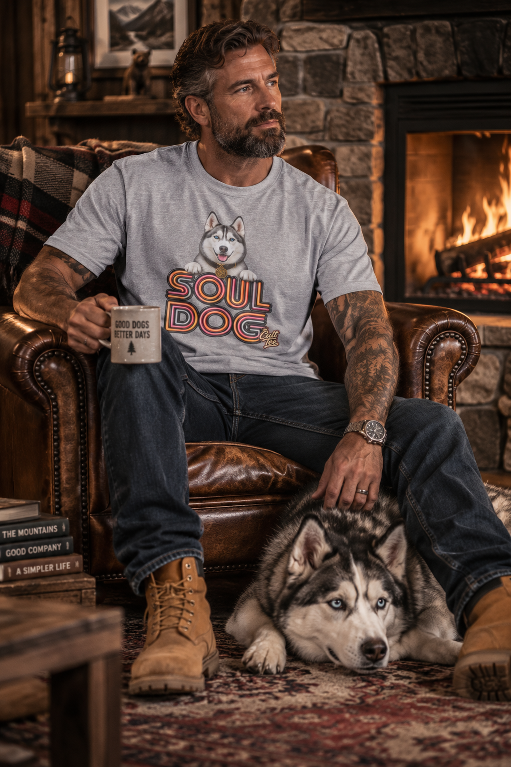 Soul Dog Husky — Unisex Graphic T‑Shirt