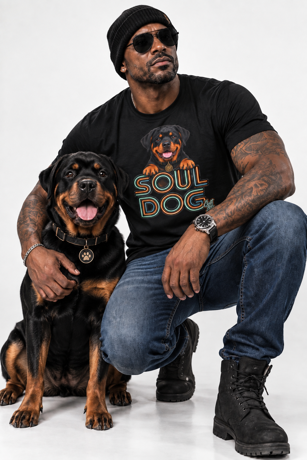 Soul Dog Rottweiler T-Shirt — Unisex Graphic Tee