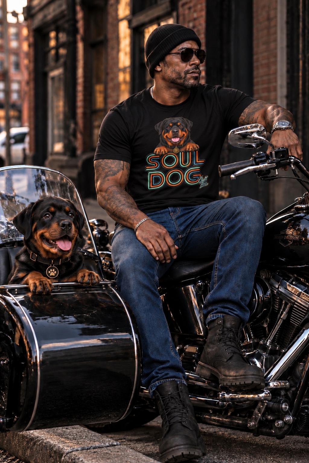 Soul Dog Rottweiler T-Shirt — Unisex Graphic Tee