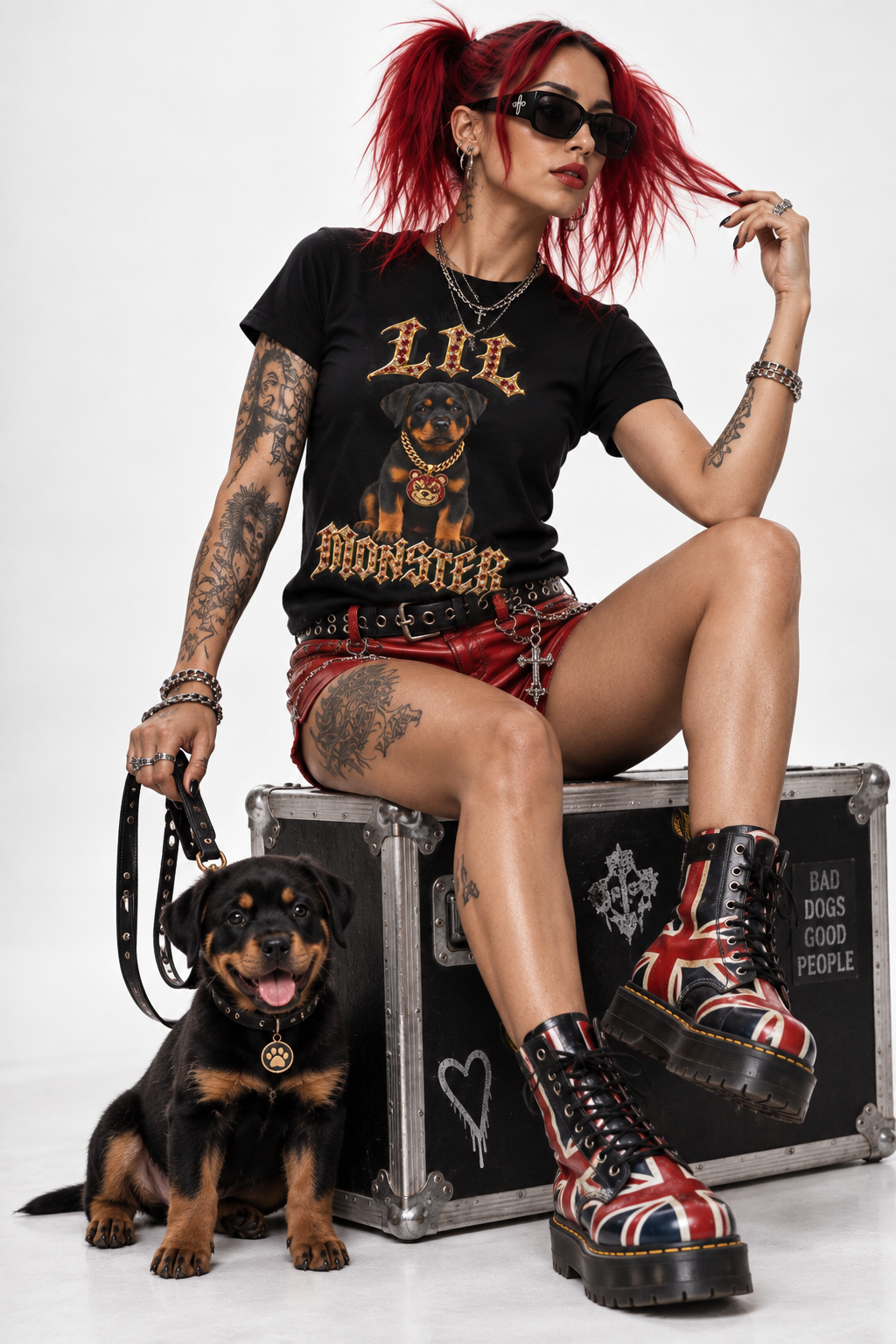 Rottweiler Puppy ‘Lil Monster’  Tee — Unisex Graphic T-Shirt