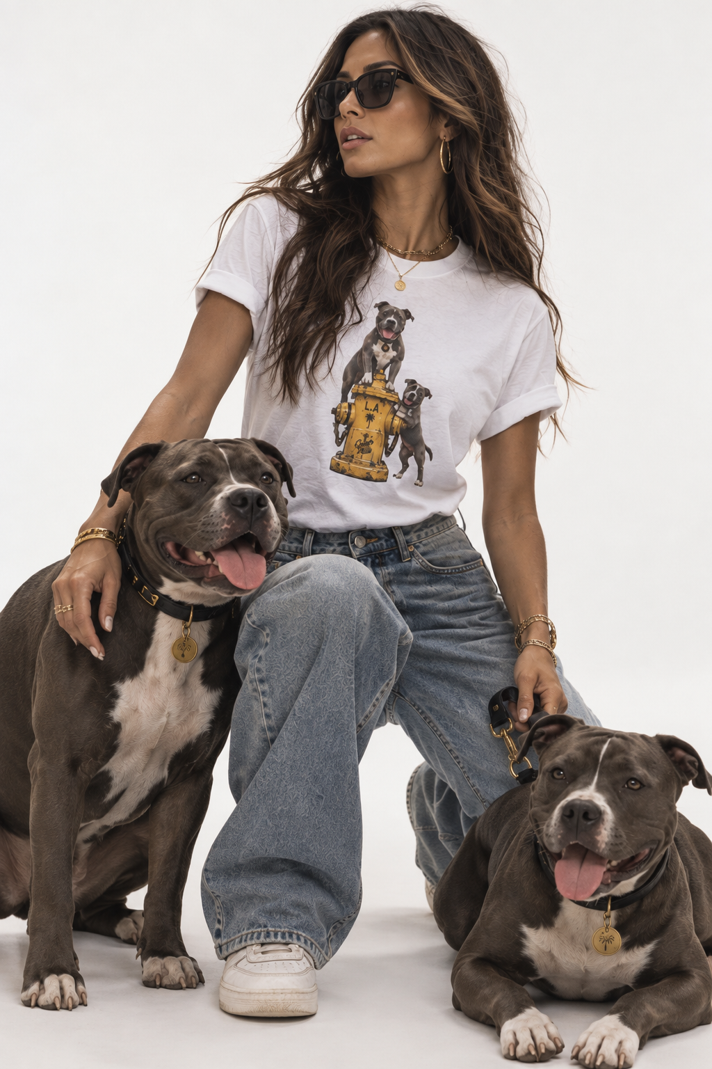 LA Fire Hydrant T-Shirt — Amstaff Unisex T-Shirt