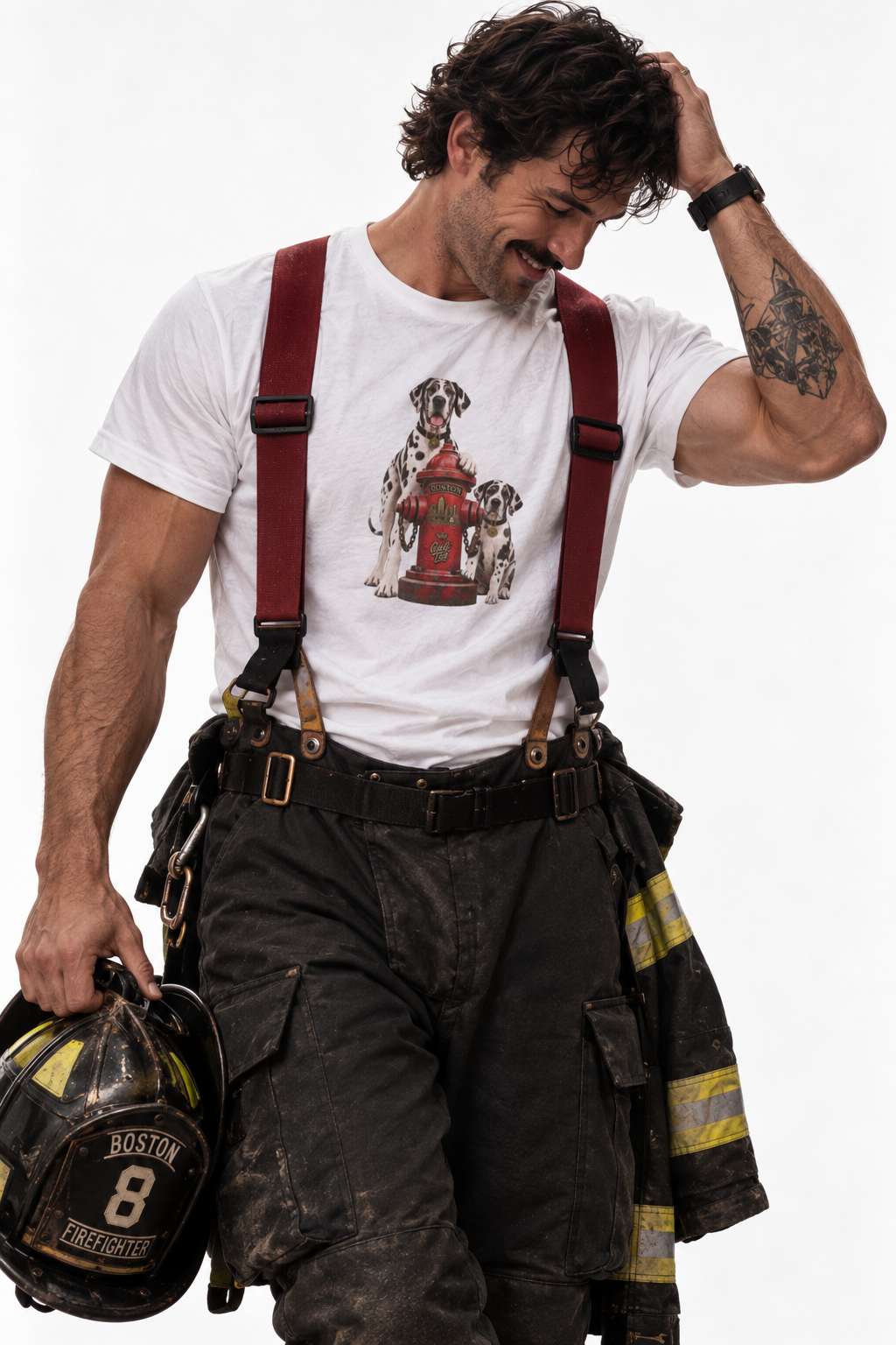 Boston Fire Hydrant - Dalmatian Unisex T-Shirt