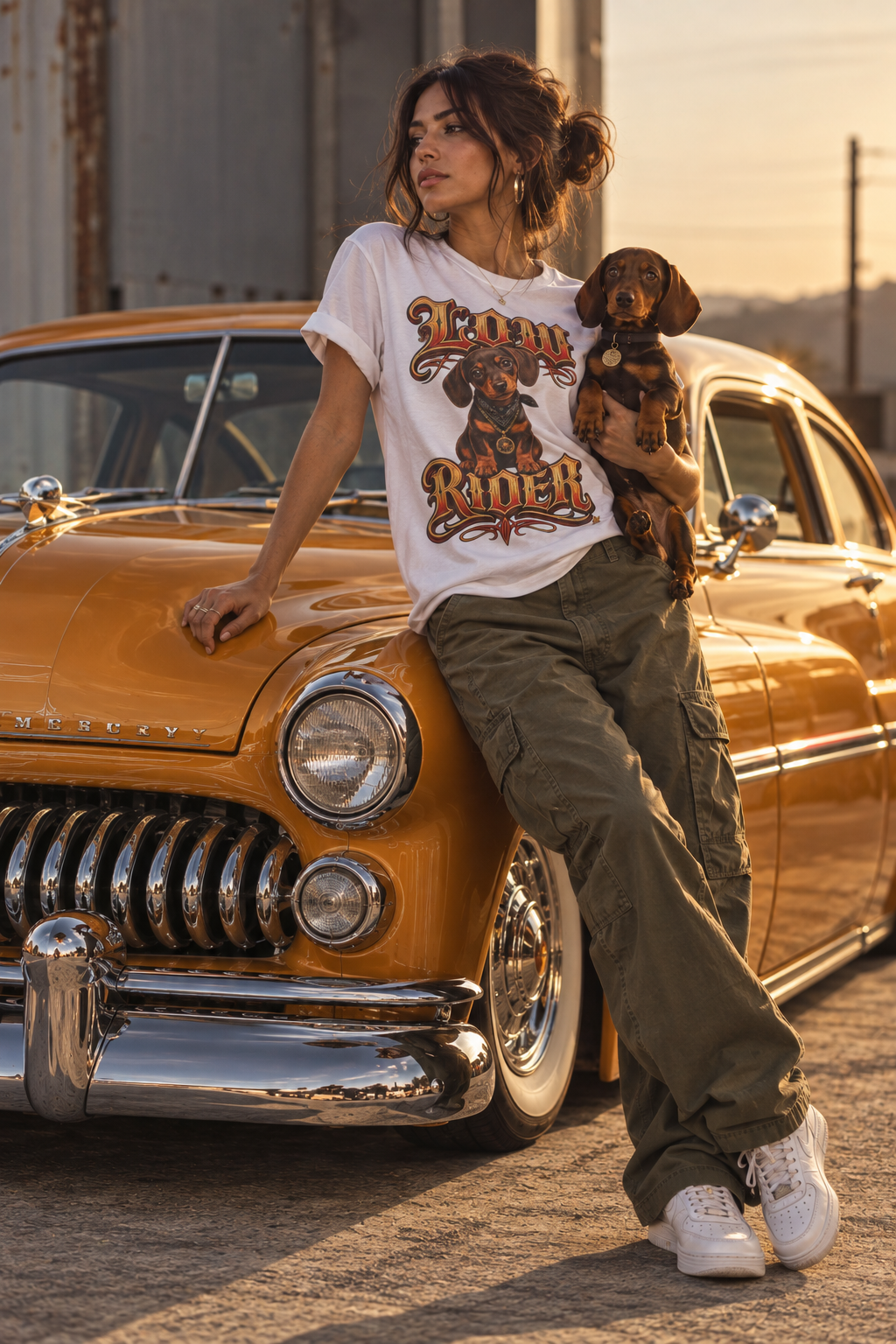 Dachshund 'Low Rider' Graphic Tee — Unisex Dog T-Shirt