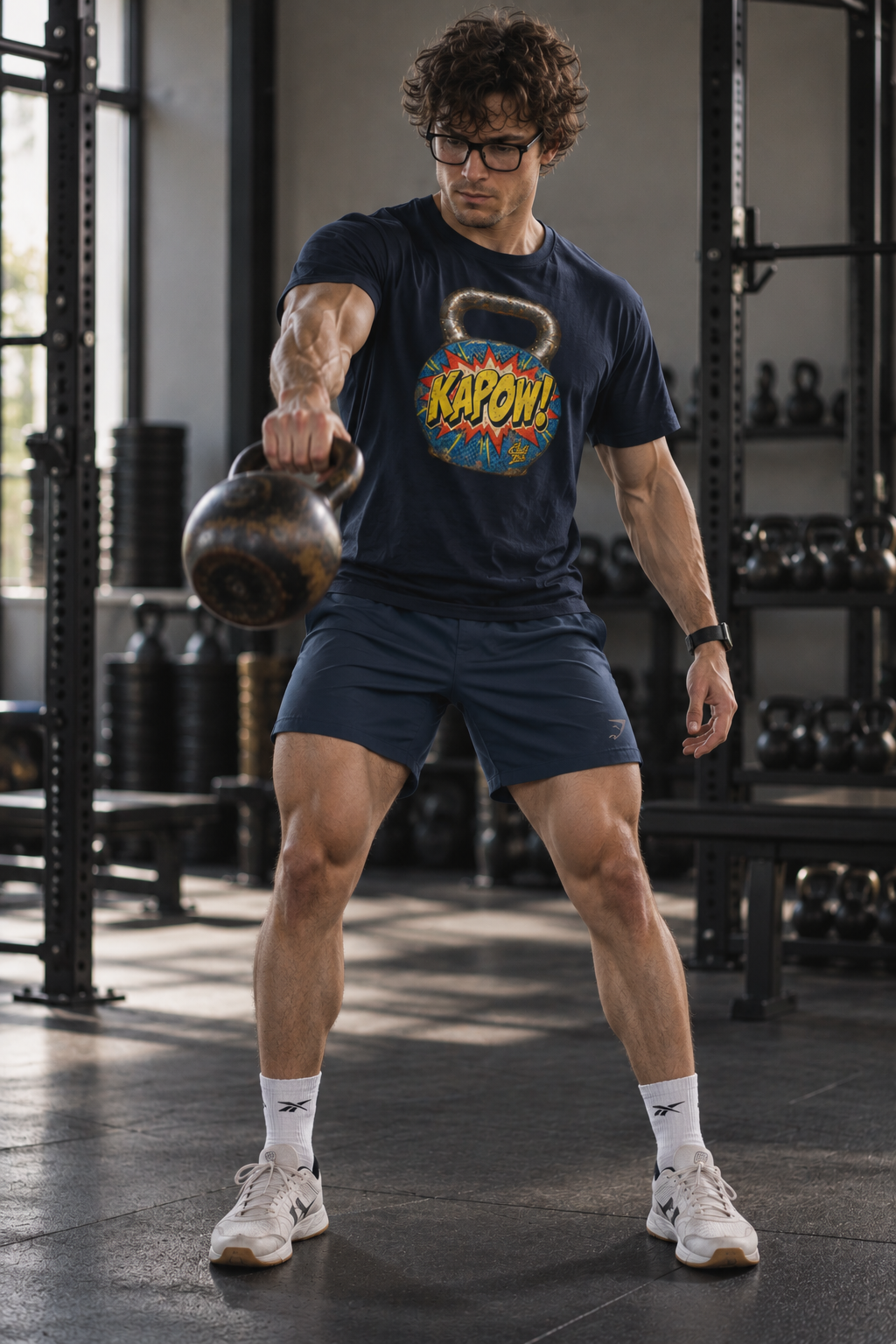 Kettlebell 'KAPOW!' T‑Shirt - Unisex Graphic Tee