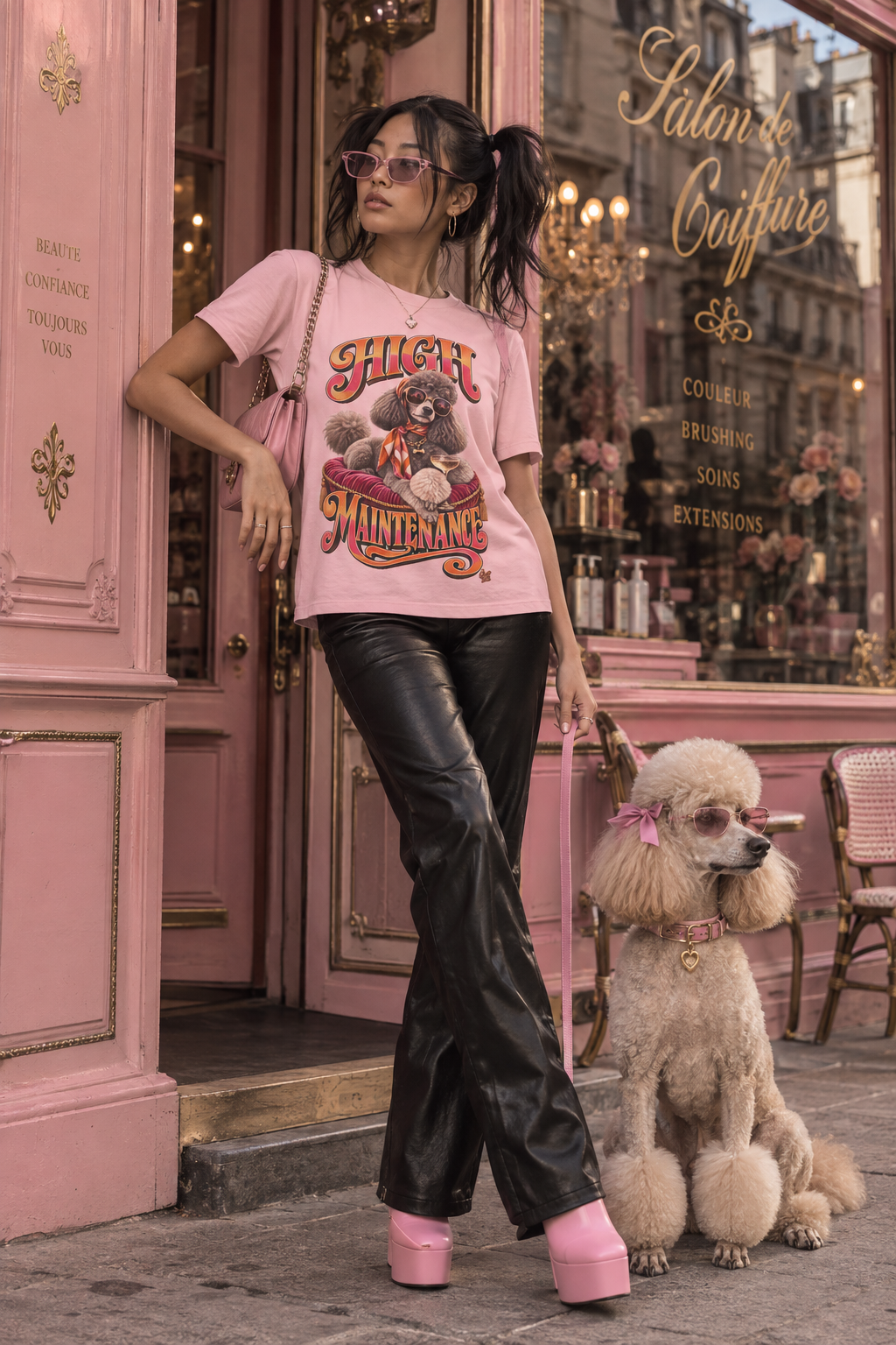 Poodle 'High Maintenance' T-Shirt - Unisex Graphic Dog Lovers Tee