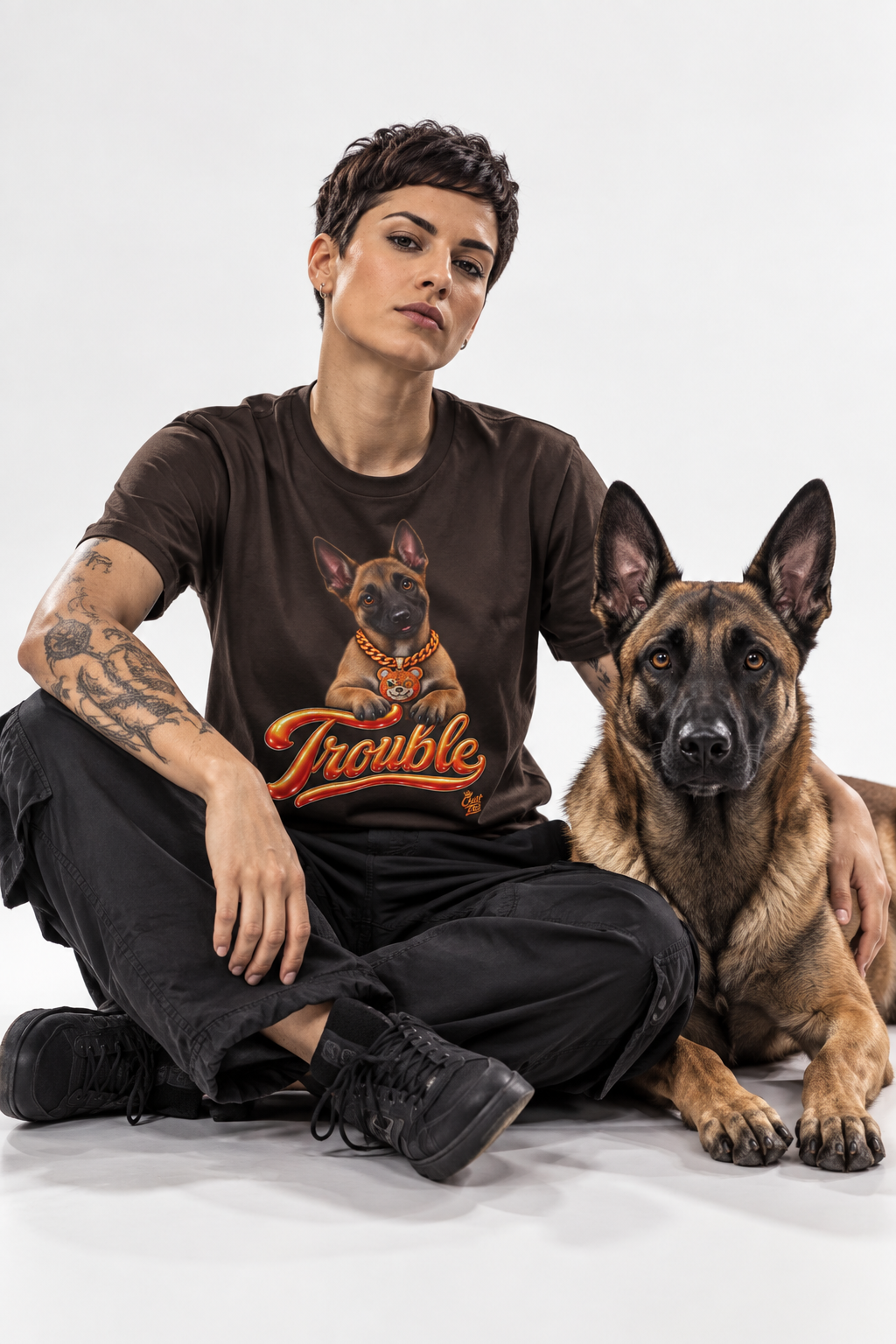 "Trouble" Belgian Malinois Tee - Unisex Graphic T-Shirt