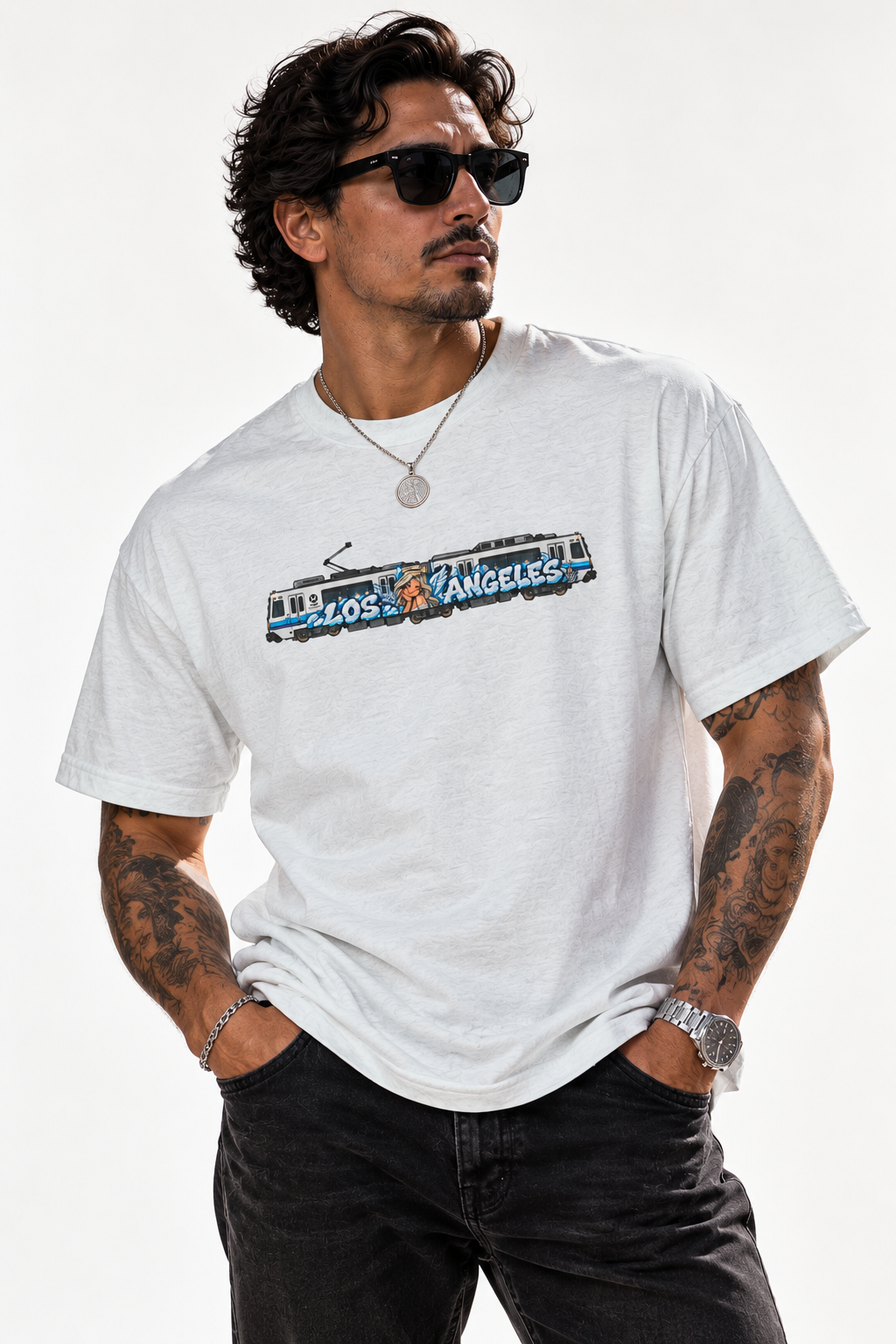 Los Angeles Metro Train Graphic Tee — Unisex Graphic T‑Shirt