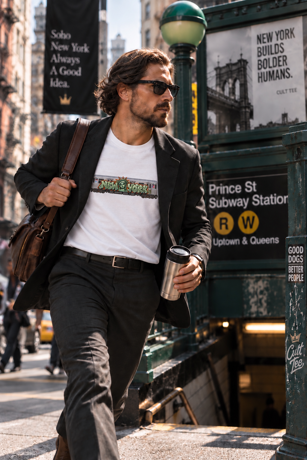New York Subway Graffiti T‑Shirt — Unisex Urban Street Art Tee