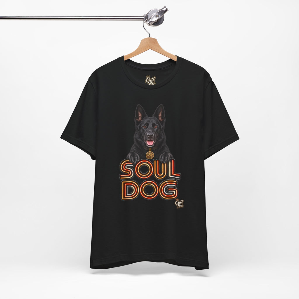 Soul Dog  Black German Shepherd T‑Shirt — Unisex Graphic Tee