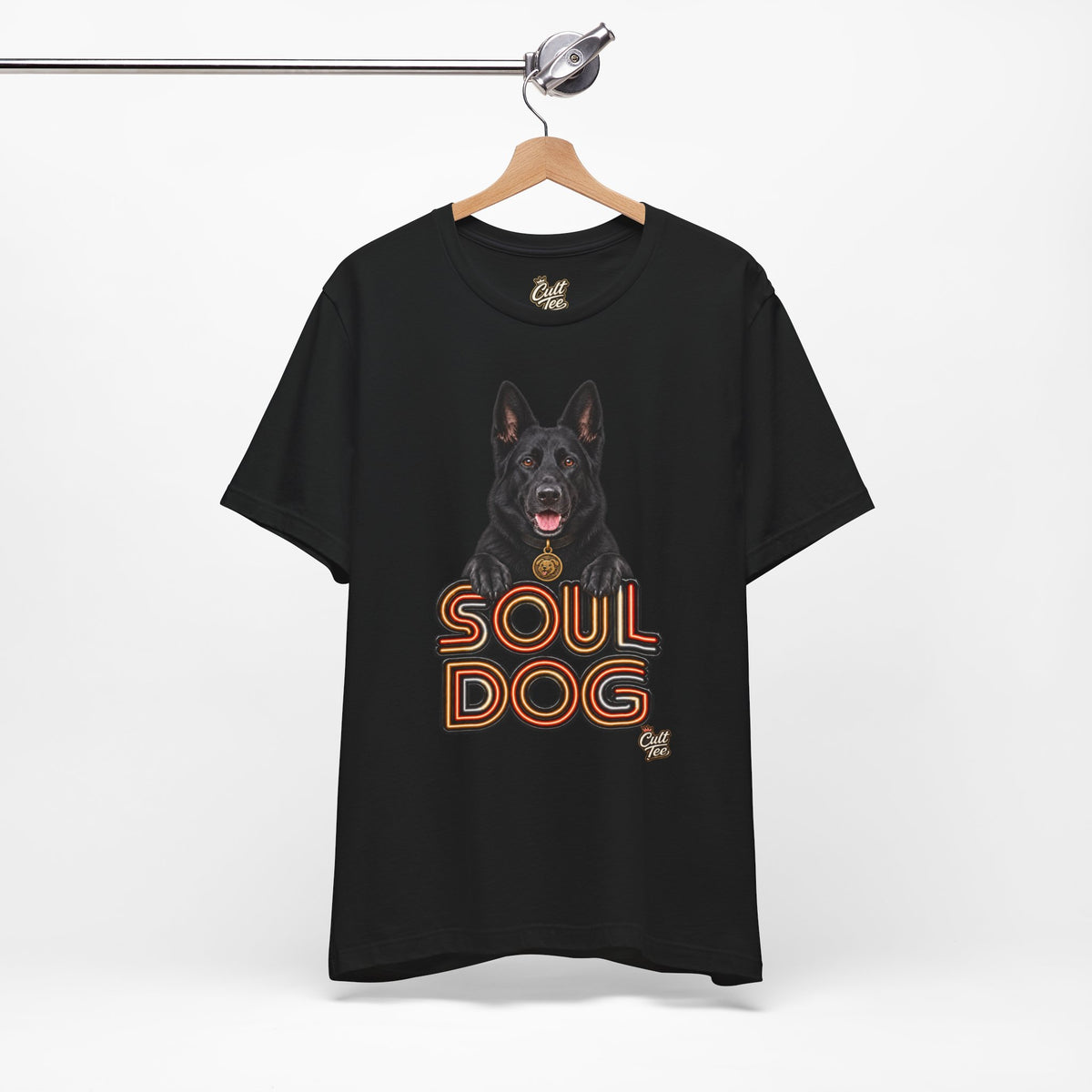 Soul Dog  Black German Shepherd T‑Shirt — Unisex Graphic Tee
