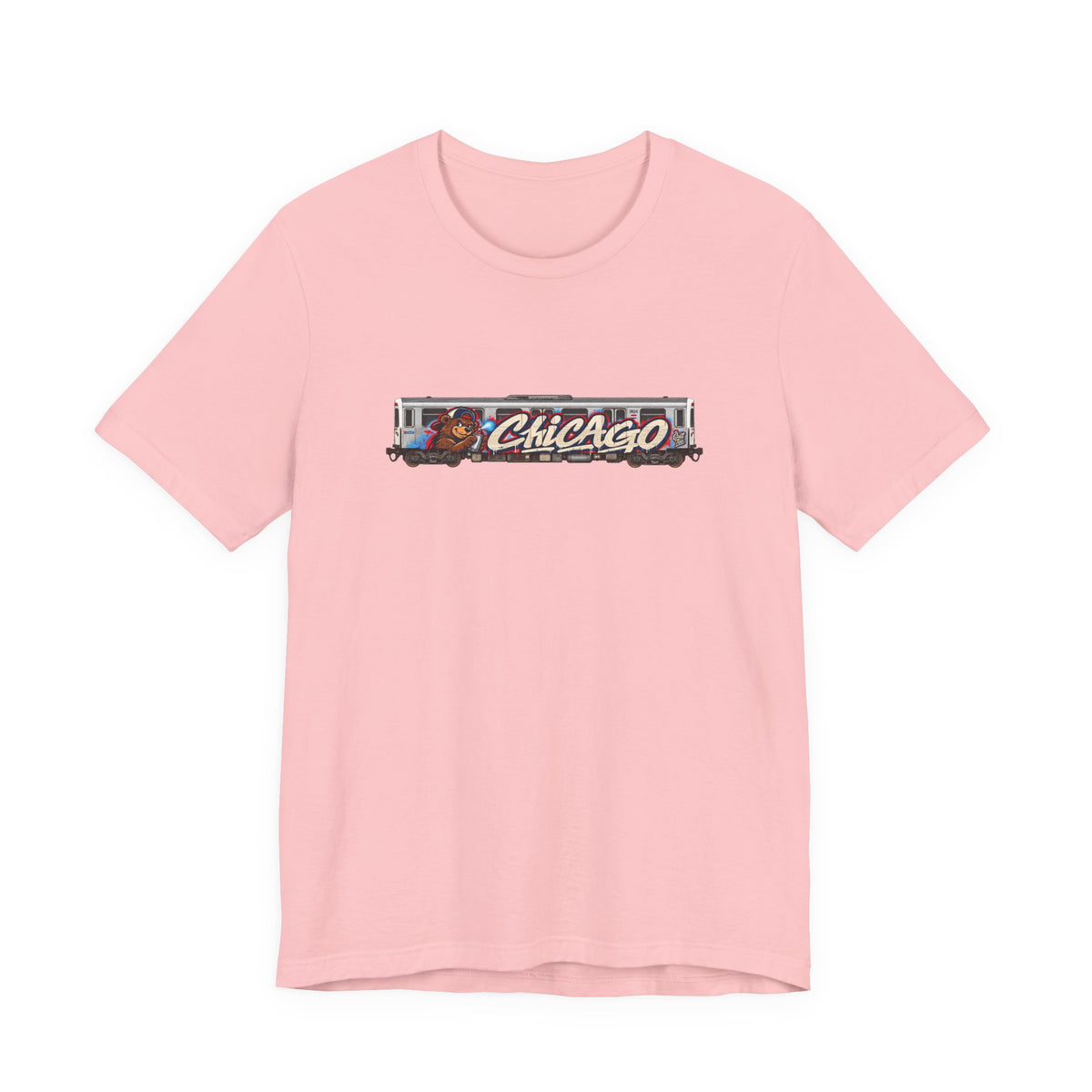 Chicago Train Graphic Tee — Vintage City Transit T‑Shirt