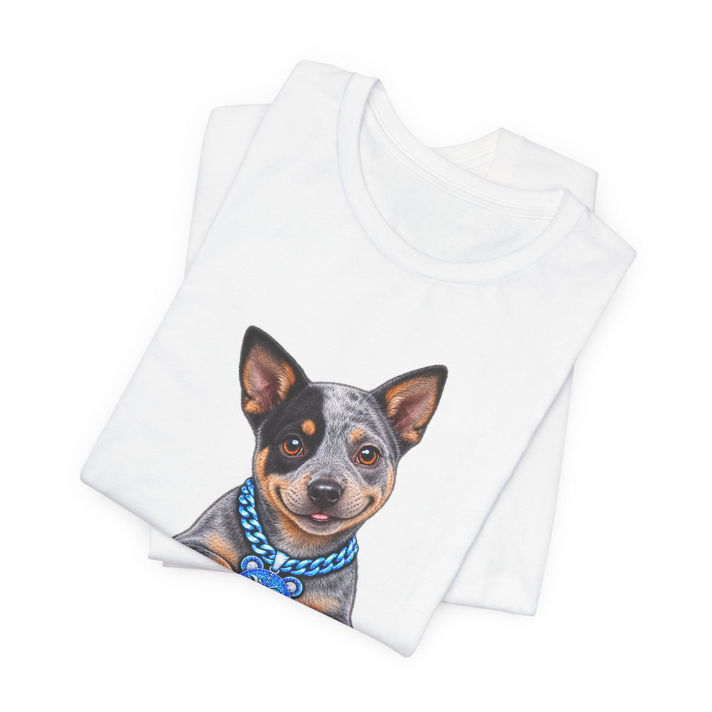 "Trouble" Australian Shepherd Puppy Tee — Unisex Graphic Dog T-Shirt