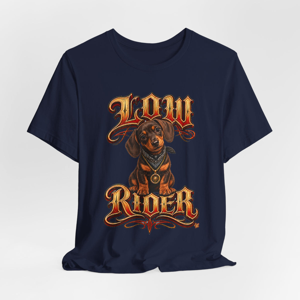Dachshund 'Low Rider' Graphic Tee — Unisex Dog T-Shirt