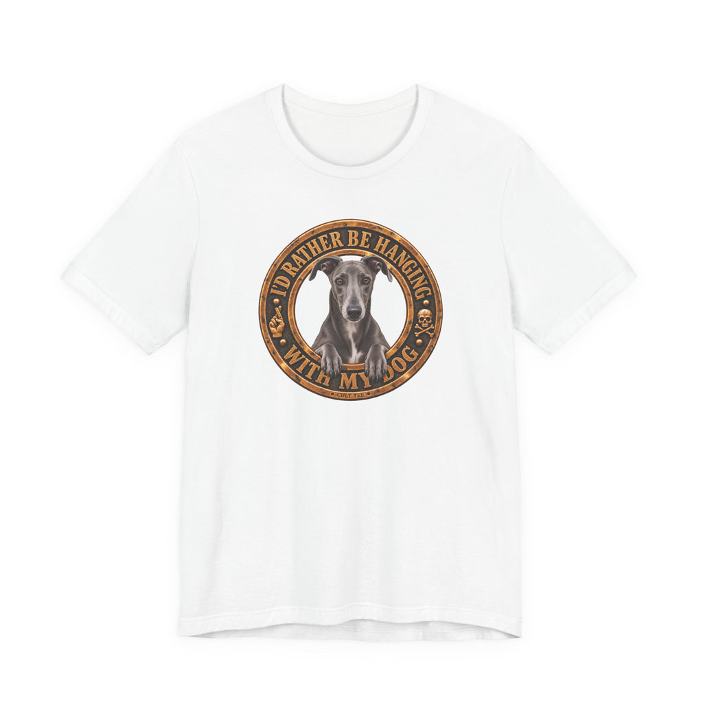 Greyhound 'I'd Rather Be With My Dog' - Unisex Graphic T-Shirt