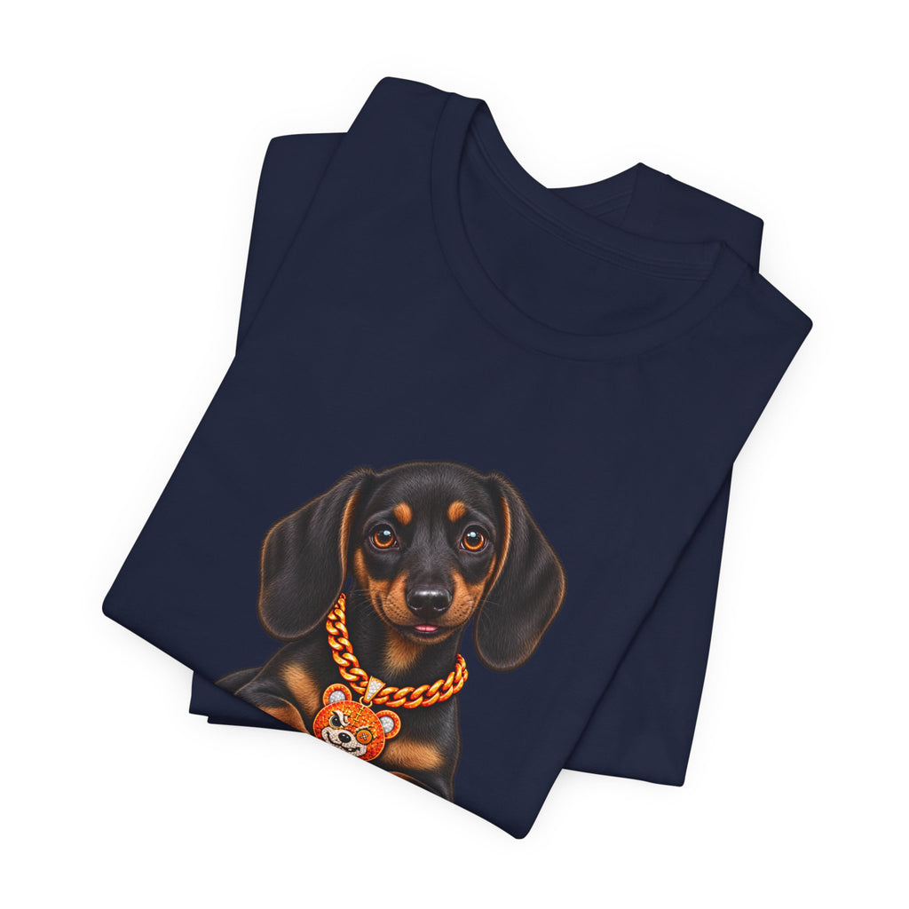"Trouble" Dachshund Puppy Tee — Unisex Graphic T‑Shirt