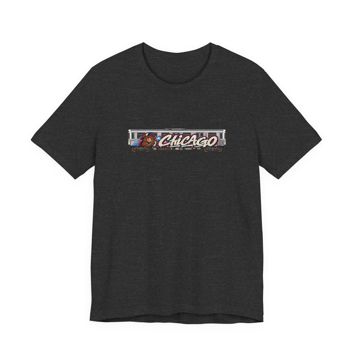 Chicago Train Graphic Tee — Vintage City Transit T‑Shirt