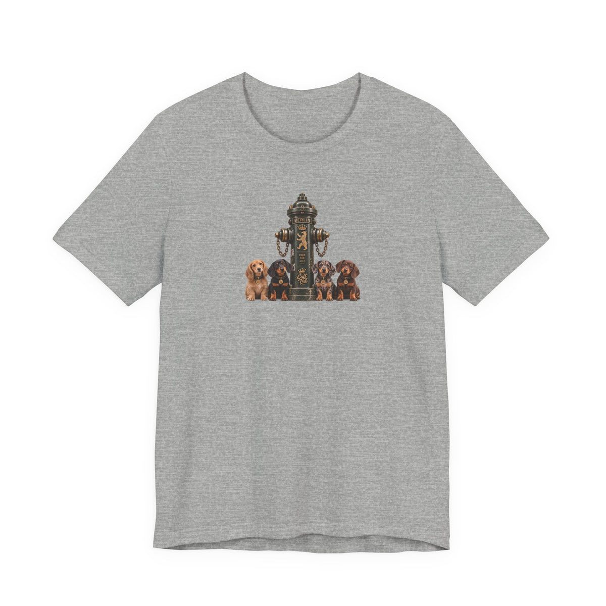 Berlin Fire Hydrant - Dachshund Unisex Softstyle T-Shirt