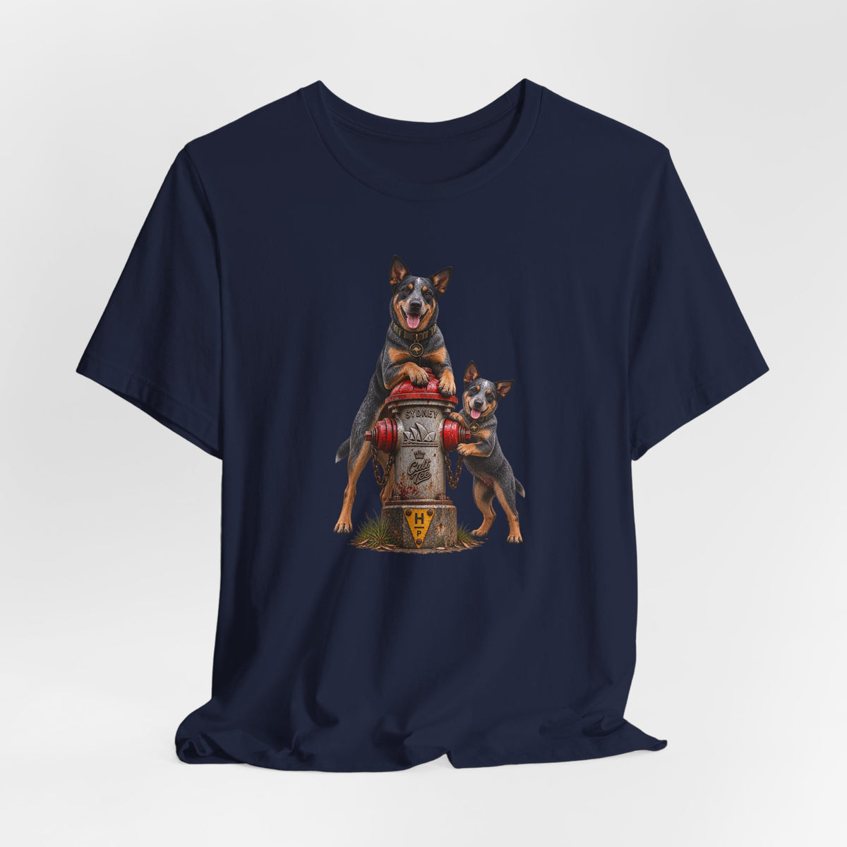 Sydney Fire Hydrant — Australian Cattle Dog Unisex Graphic T-Shirt