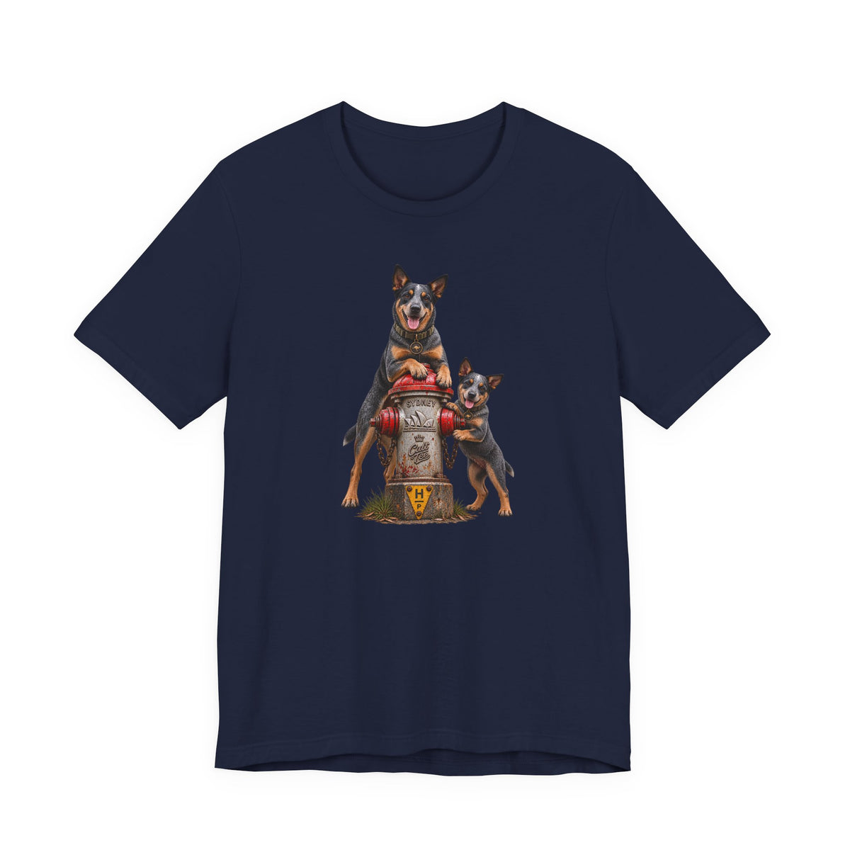 Sydney Fire Hydrant — Australian Cattle Dog Unisex Graphic T-Shirt