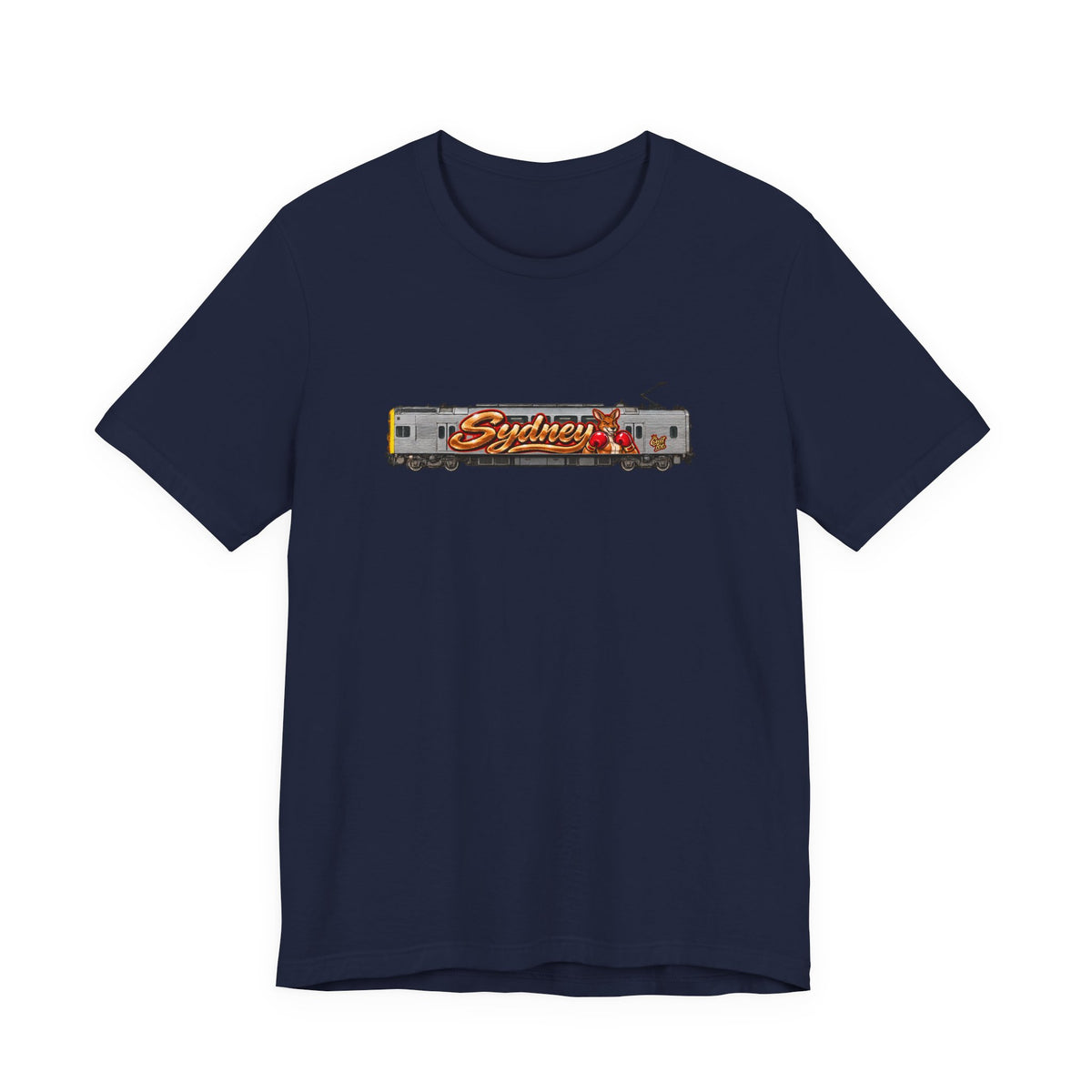 Sydney Graffiti Train Tee — Unisex Retro Graphic T‑Shirt