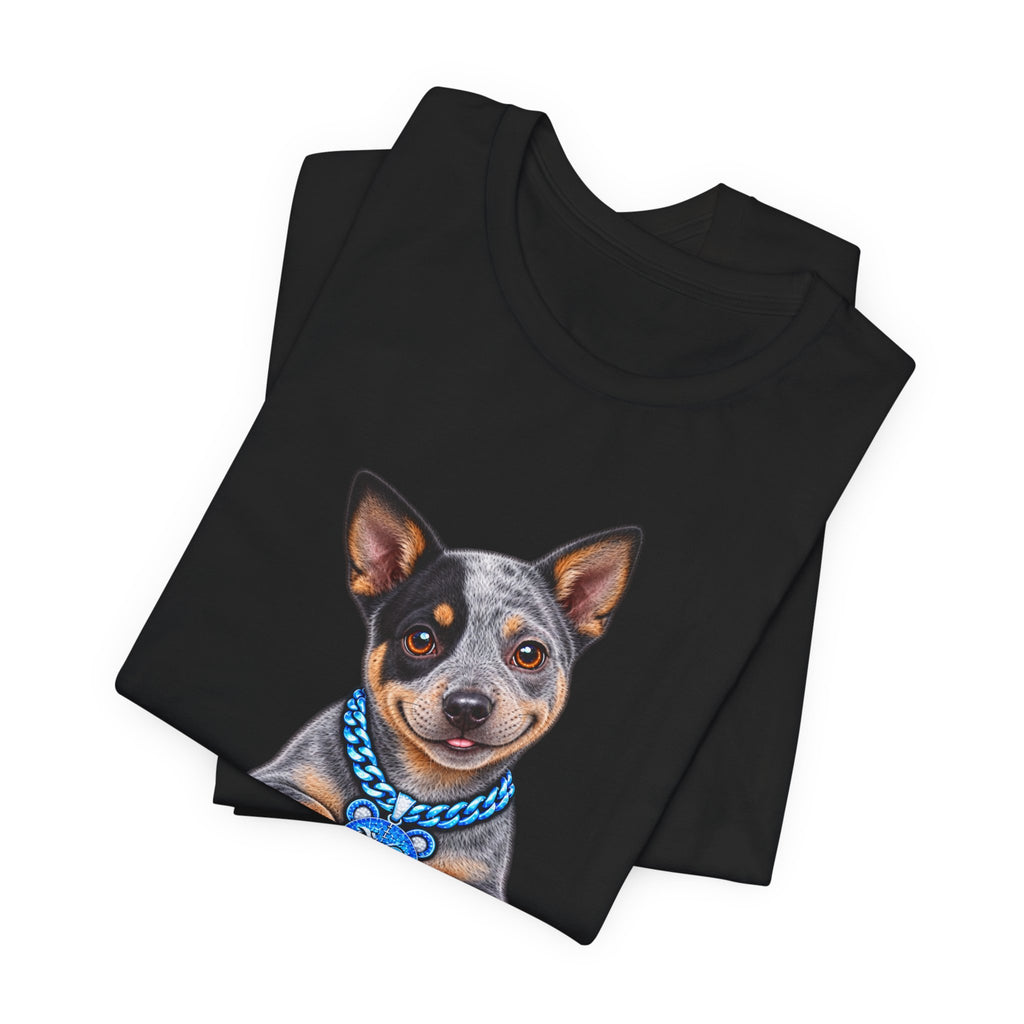 "Trouble" Australian Shepherd Puppy Tee — Unisex Graphic Dog T-Shirt