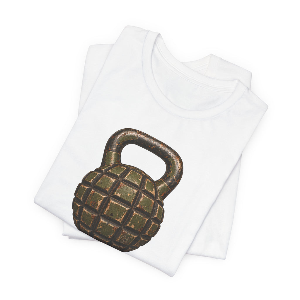 Kettlebell Grenade Graphic T-Shirt – Unisex T-Shirt