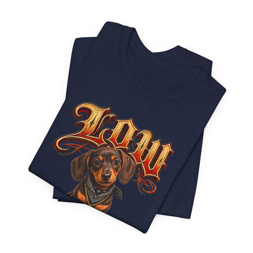 Dachshund 'Low Rider' Graphic Tee — Unisex Dog T-Shirt