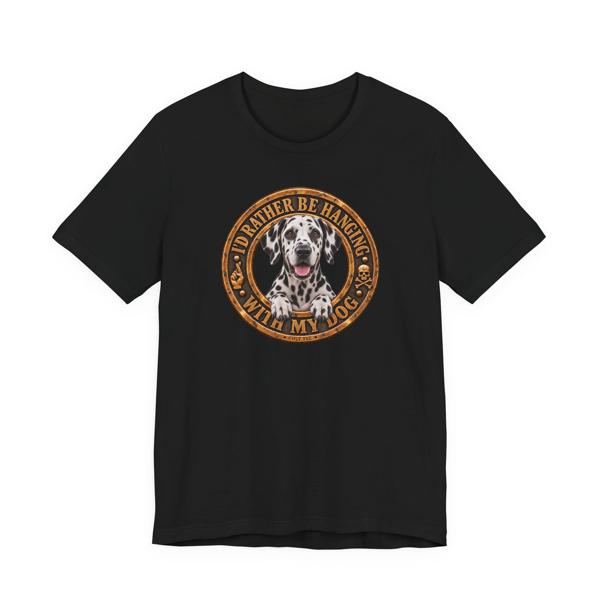 Dalmatian "I'd Rather Be Hanging With My Dog" T-Shirt — Unisex Graphic Tee