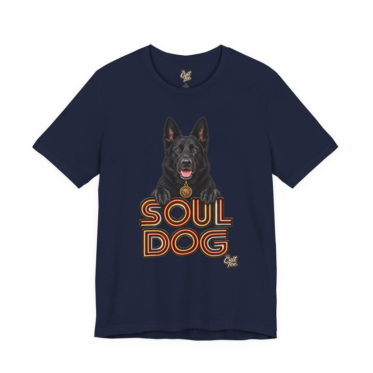 Soul Dog  Black German Shepherd T‑Shirt — Unisex Graphic Tee