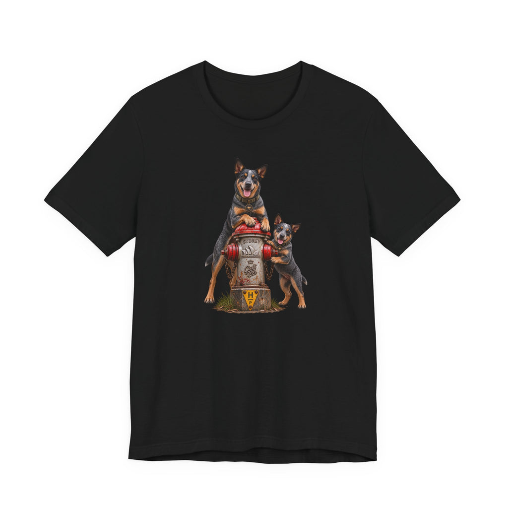 Sydney Fire Hydrant — Australian Cattle Dog Unisex Graphic T-Shirt