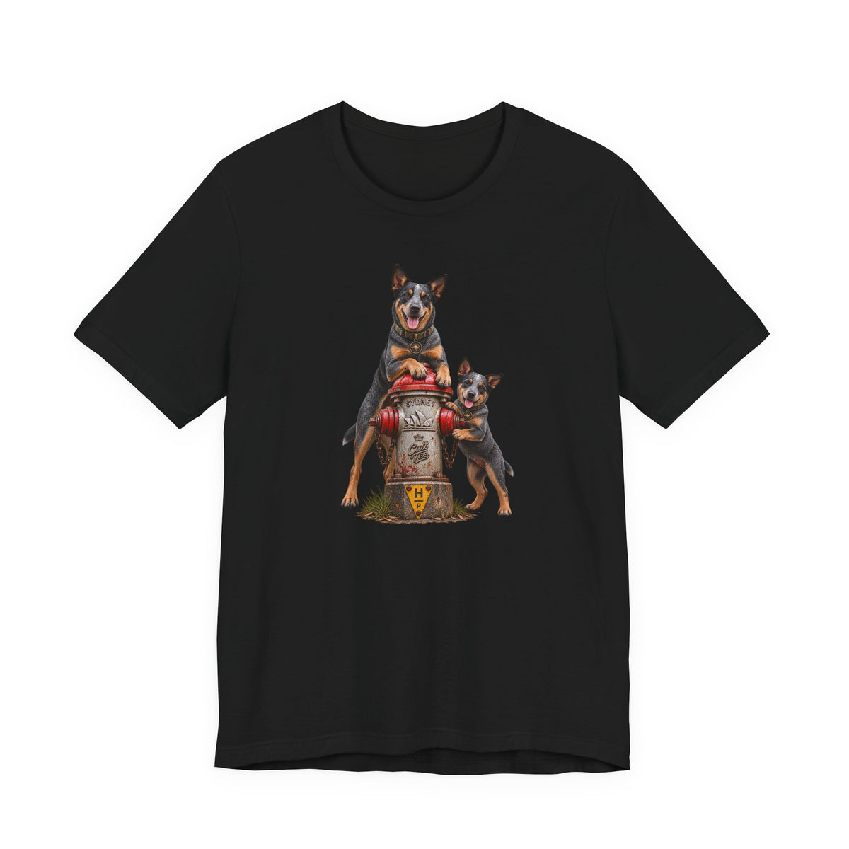 Sydney Fire Hydrant — Australian Cattle Dog Unisex Graphic T-Shirt