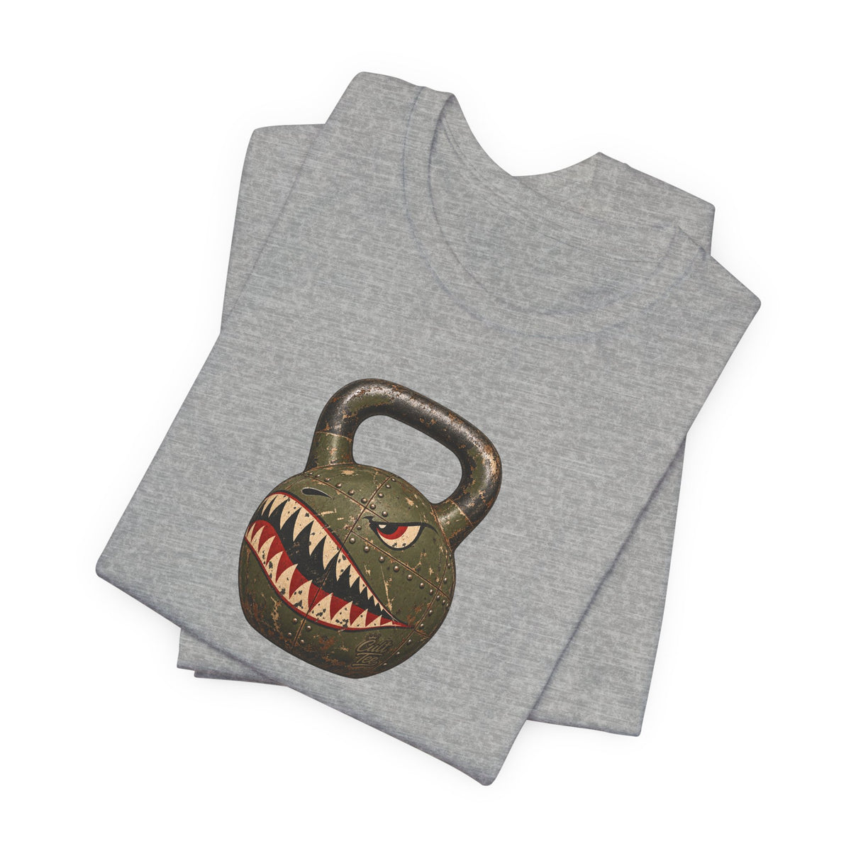 Kettlebell Shark Face Graphic — Unisex T-Shirt