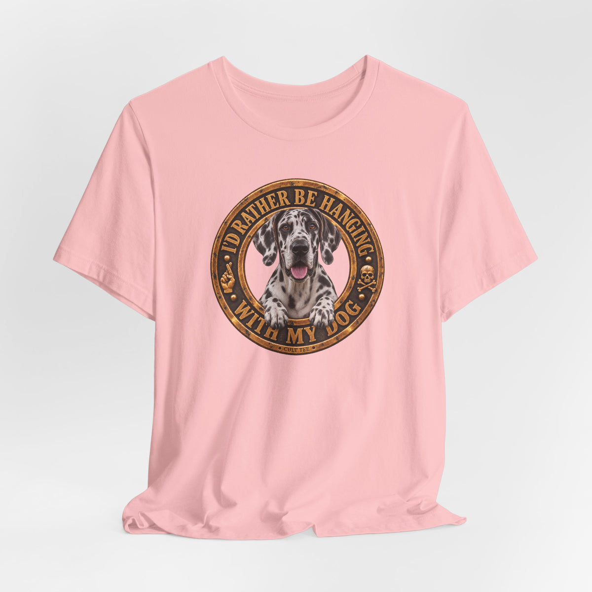 Great Dane "I'd Rather Be Hanging With My Dog" — Unisex Graphic T-Shirt